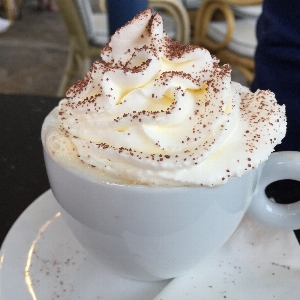 カフェ コーヒー 白 甘い 写真