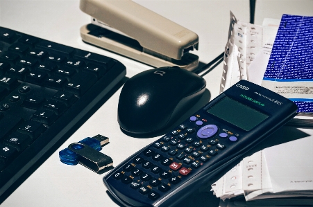 Desk work keyboard technology Photo