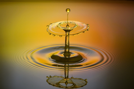 Water drop liquid glass Photo