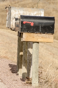 Post wood rustic red Photo