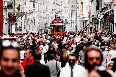 Pedestrian people road street Photo