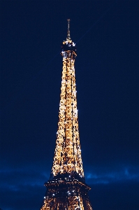 Night paris skyscraper france Photo