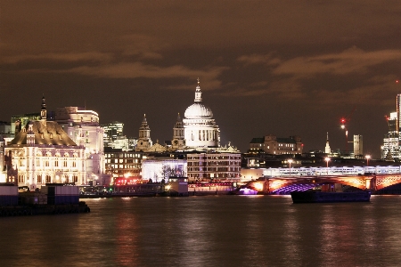 Architecture skyline night view Photo