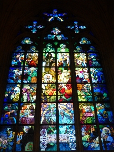 Photo Fenêtre verre église croix