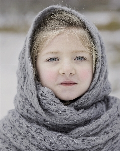 Kalt winter mädchen niedlich Foto