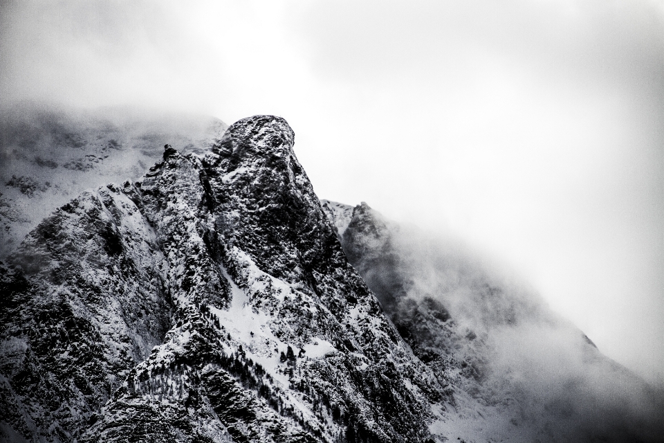 Naturaleza rock montaña nieve