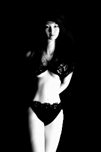 Black and white woman photography model Photo