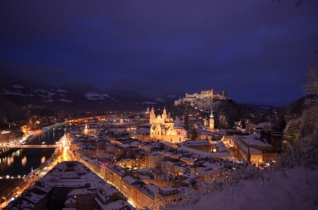 Mountain snow light architecture Photo