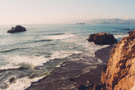 Beach sea coast rock Photo