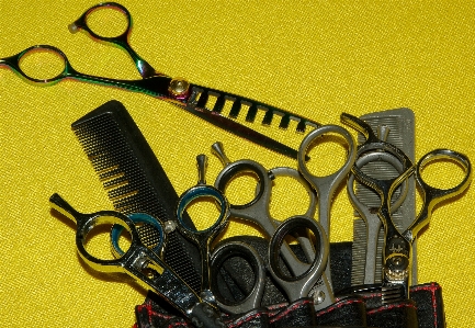 Hairstyle glasses kit hairdresser Photo