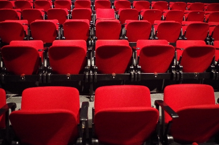 Auditorium chair audience red Photo