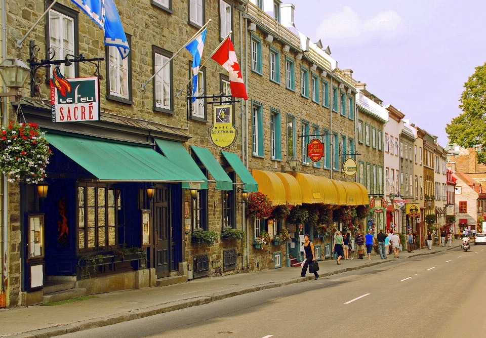 Pedestrian road street town