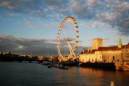 Sea cloud architecture sunset Photo