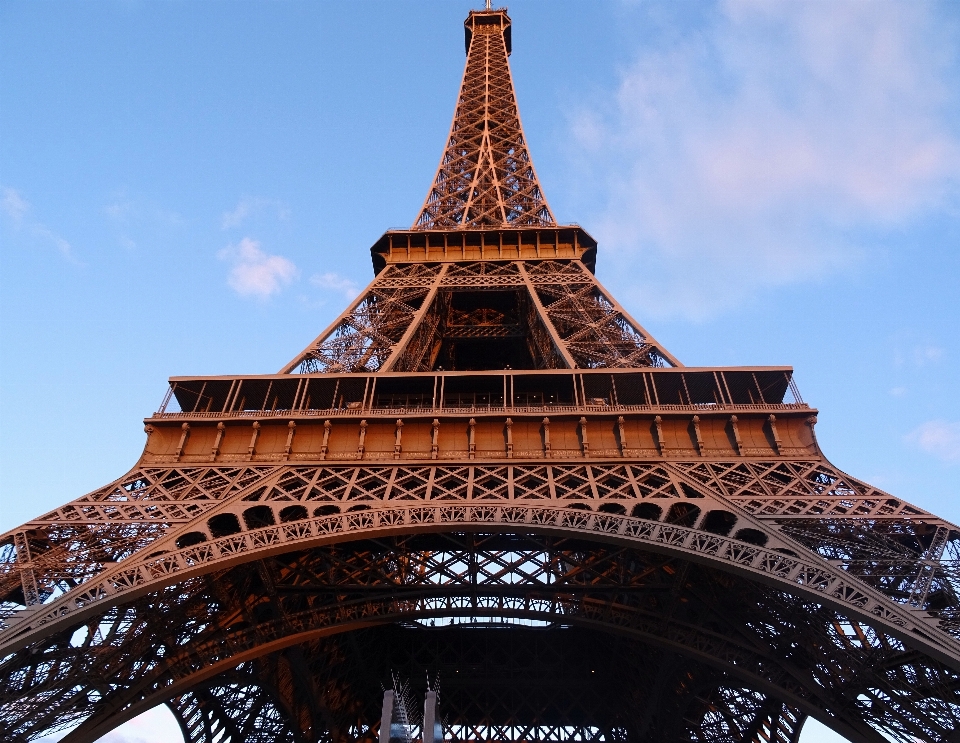 Cielo torre eiffel parigi francia