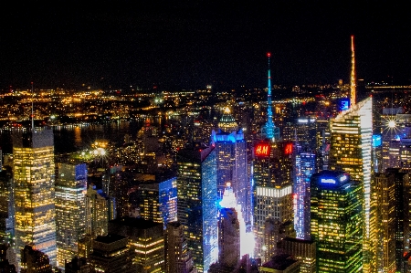 Architecture skyline night view Photo