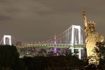 Skyline night new york manhattan Photo