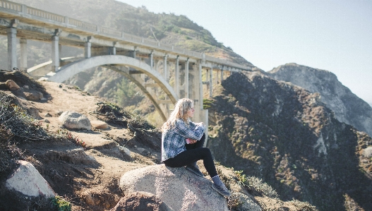 Outdoor walking mountain woman Photo