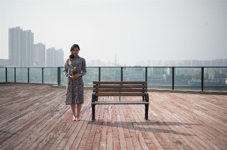 Boardwalk wood floor walkway Photo