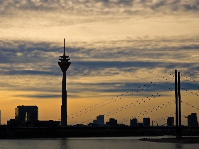 Sea horizon cloud architecture Photo