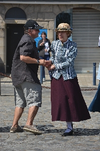 Music street dance couple Photo