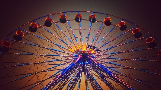 Light sky night wheel Photo