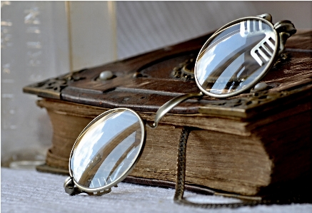 Hand book wood glass Photo