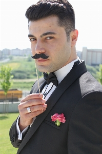 Foto Hombre traje masculino boda