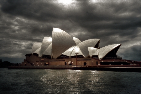 Sea horizon cloud architecture Photo