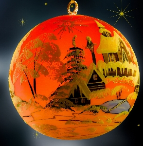 Christmas decor circle globe Photo