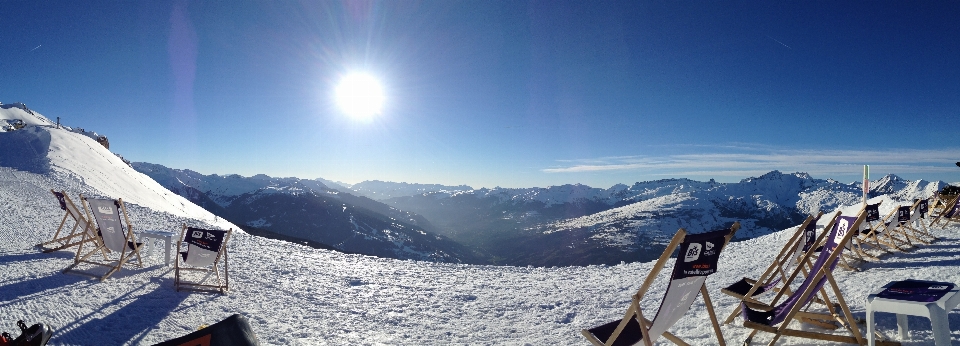 Paysage nature montagne neige