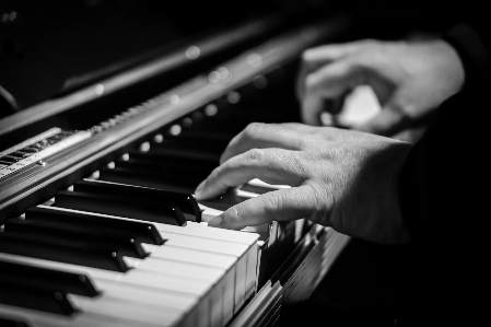 Music black and white keyboard technology Photo