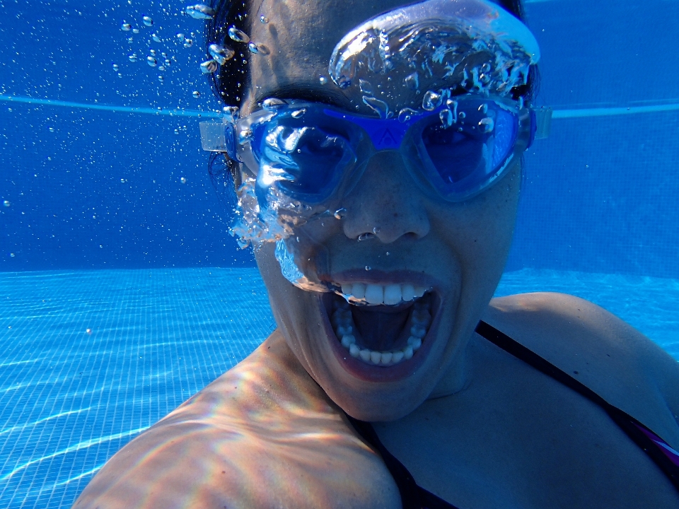 Recreation diving pool underwater