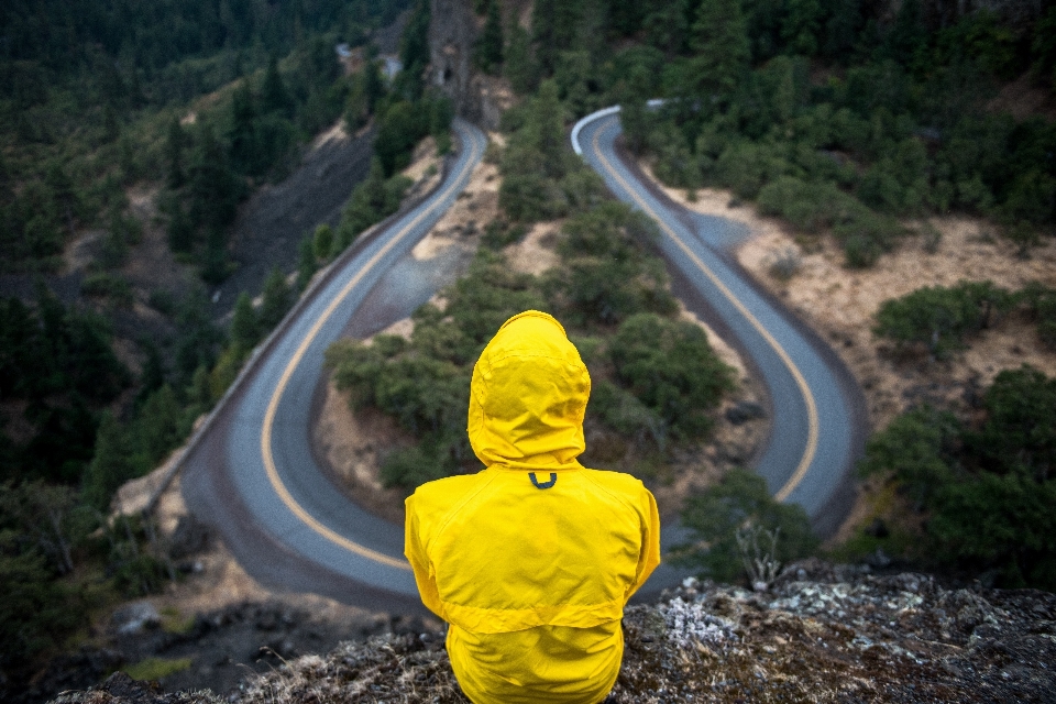 Paesaggio a piedi persona strada