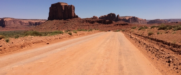 Landscape sand road desert Photo