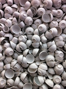 Ceramic pebble bead pottery Photo