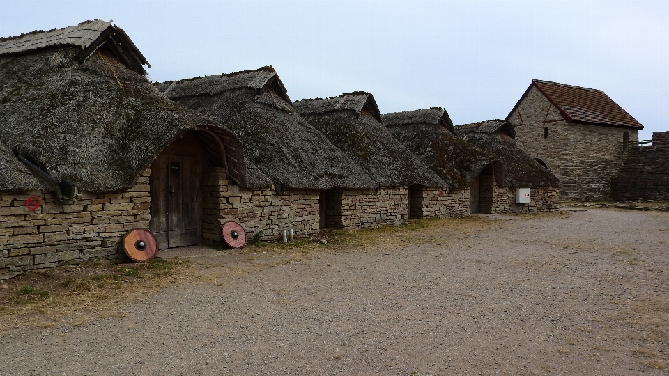 House building village fortification