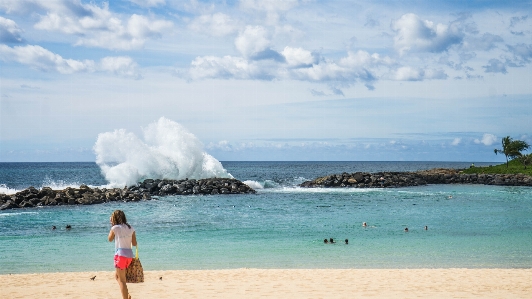 ビーチ 風景 海 海岸 写真