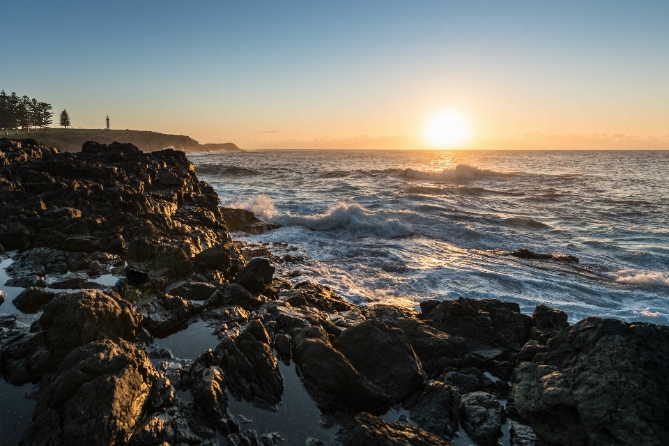 Beach landscape sea coast