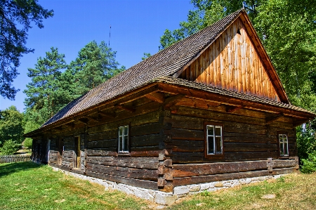 Grass architecture wood house Photo