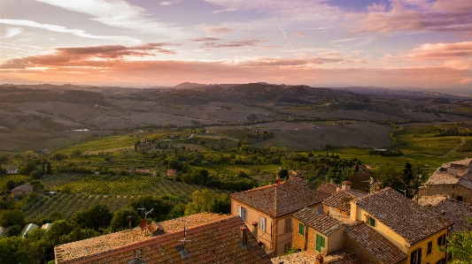 Landscape nature mountain sunset Photo