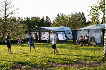 Draussen gemeinschaft urlaub camping Foto