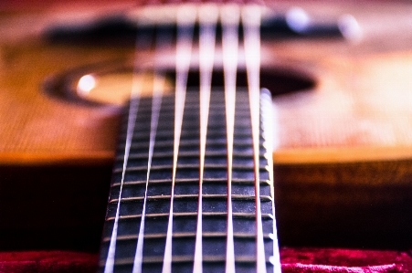 Foto Gitar akustik instrumen elektrik