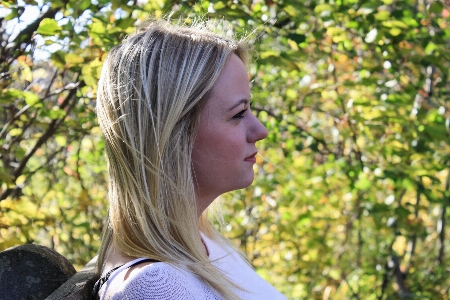 Grass girl woman hair Photo