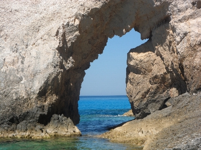 Sea coast rock formation Photo