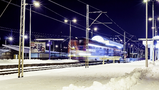 Snow winter light technology Photo