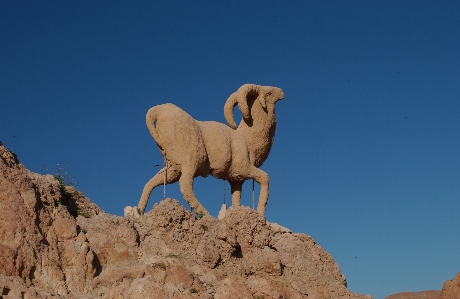 Landscape desert travel statue Photo