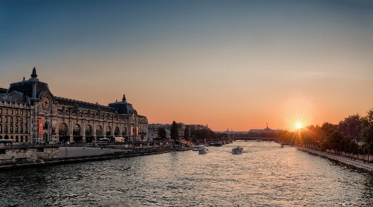 Sea light architecture sunrise Photo