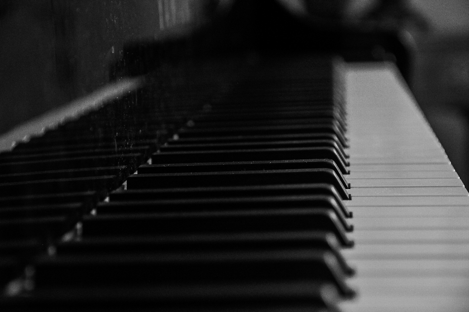 Music black and white keyboard technology