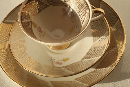 Old cup bowl saucer Photo