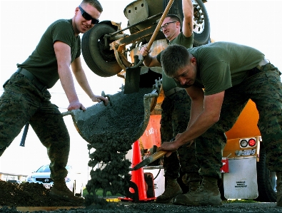 Building military construction truck Photo